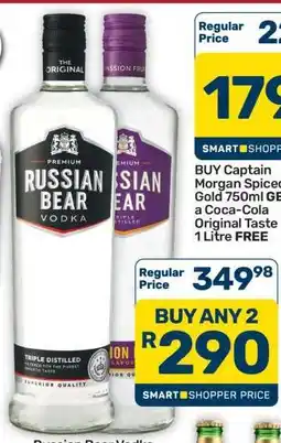 Pick n Pay Hypermarket Russian Bear Vodka offer