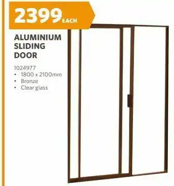 BUCO Aluminium sliding doors offer