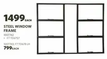 Steel windows frame