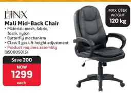 Makro Mali Mid-Back Chair offer