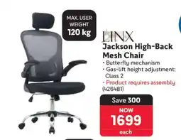 Makro Jackson High-Back Mesh Chair offer