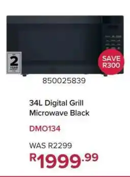 Game 34L Digital Grill Microwave Black offer