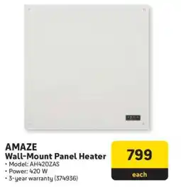 Makro AMAZE Wall-Mount Panel Heater offer