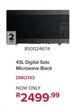 Game 43L Digital Solo Microwave Black offer