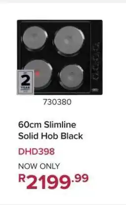Game 60cm Slimline Solid Hob Black offer