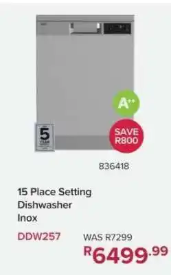 Game 15 Place Setting Dishwasher Inox offer