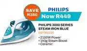 Expert Philips 3000 Series Steam Iron Blue DST3011/20 offer