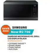 Expert Samsung Microwave 40Ltr Grill LED Display Black offer