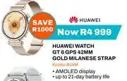 Expert Huawei Watch GT 6GPS 42MM Gold Milanese Strap Konsu-B19M offer