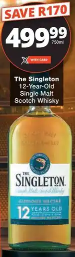 Checkers The Singleton 12-Year-Old Single Malt Scotch Whisky offer
