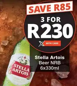 Checkers Stella Artois Beer NRB offer