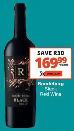 Checkers Roodeberg Black Red Wine offer