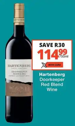 Checkers Hartenberg Doorkeeper Red Blend Wine offer