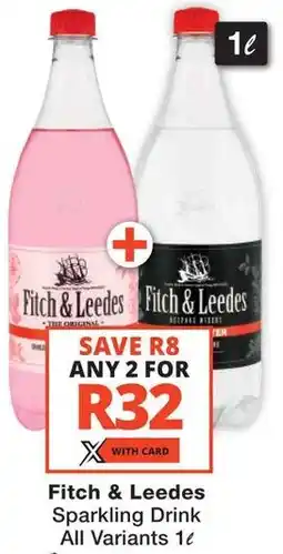 Checkers Fitch & Leedes Sparkling Drink All Variants offer