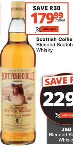 Checkers Scottish Collie Blended Scotch Whisky offer