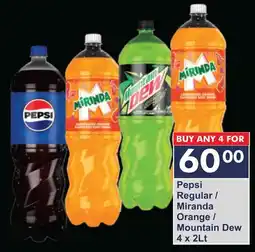 President Hyper Pepsi Regular/ Miranda Orange/ Mountain Dew offer