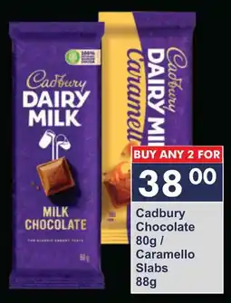President Hyper Cadbury Chocolate/ Caramello Slabs offer