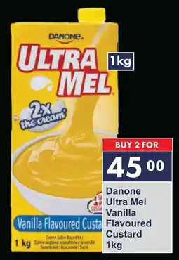 President Hyper Danone Ultra Mel Vanilla Flavoured Custard offer