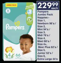 President Hyper Pampers Jumbo Pack Nappies offer