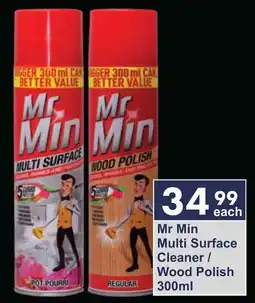 President Hyper Mr Min Multi Surface Cleaner/ Wood Polish offer