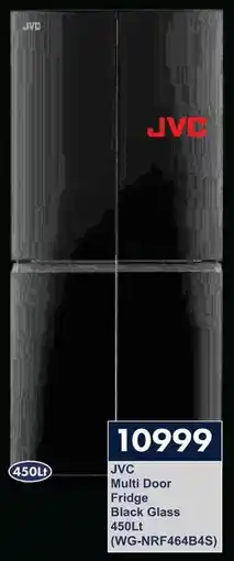 President Hyper JVC Multi Door Fridge Black Glass offer