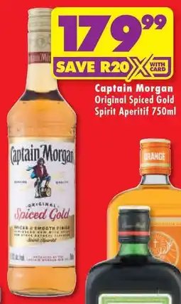 Shoprite Captain Morgan Original Spiced Gold Spirit Aperitif offer
