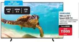 Makro Samsung 190 cm 75" Smart UHD TV offer