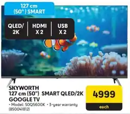 Makro Skyworth 127 cm 50" Smart QLED/ 2K Google TV offer