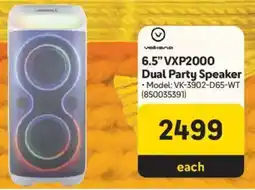 Makro Volkano 6.5" VXP2000 Dual Party Speaker offer