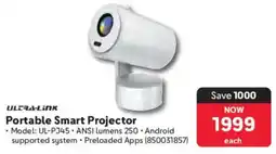 Makro Ultra-link Portable Smart Projector offer