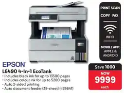 Makro Epson L6490 4-In-1 EcoTank offer