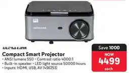 Makro Ultra-link Compact Smart Projector offer