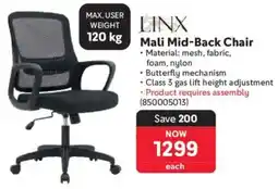 Makro Linx Mali Mid-Back Chair offer