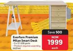 Makro Everfurn Premium Milan Smart Desk offer