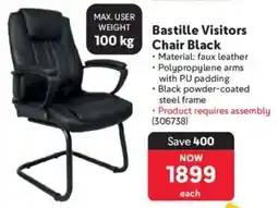 Makro Bastille Visitors Chair Black offer