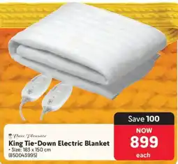 Makro Pure Pleasure King Tie-Down Electric Blanket offer