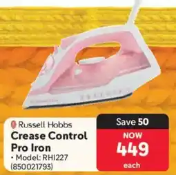 Makro Russell Hobbs Crease Control Pro Iron offer