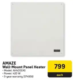 Makro Amaze Wall-Mount Panel Heater offer