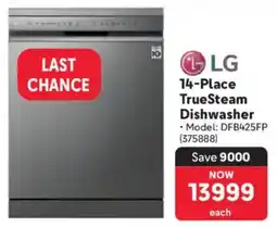 Makro LG 14-Place TrueSteam Dishwasher offer