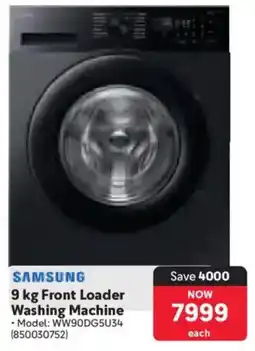 Makro Samsung Front Loader Washing Machine offer