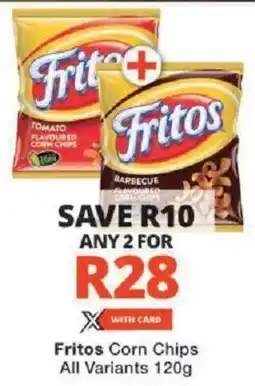 Checkers Fritos Corn Chips All Variants offer