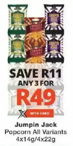 Checkers Jumpin Jack Popcorn All Variants offer
