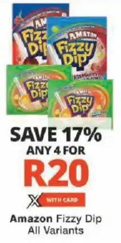 Checkers Amazon Fizzy Dip All Variants offer