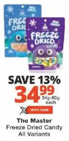 Checkers The Master Freeze Dried Candy All Variants offer