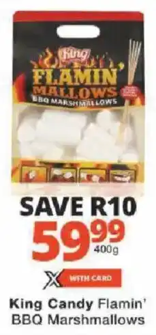 Checkers King Candy Flamin' BBQ Marshmallows offer