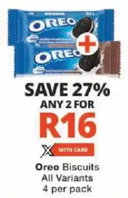 Checkers Oreo Biscuits All Variants offer