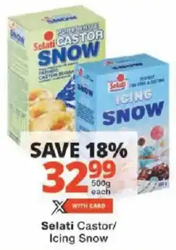 Checkers Selati Castor/ Icing Snow offer