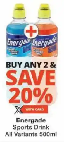 Checkers Energade Sports Drink All Variants offer