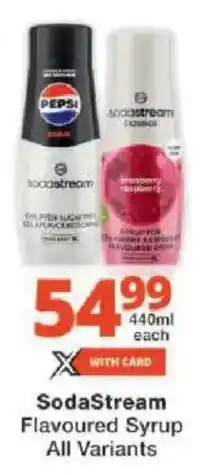 Checkers SodaStream Flavoured Syrup All Variants offer