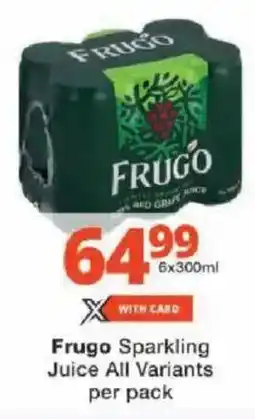Checkers Frugo Sparkling Juice All Variants offer